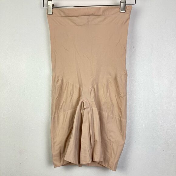 SPANX Higher Power Short High Waistet Shaper Short Soft Nude Size 1X New Open - Picture 2 of 7